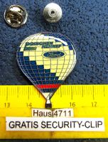 FORD AUTO HEISSLUFTBALLON PIN GLASIERT MIT SECURITY-CLIP