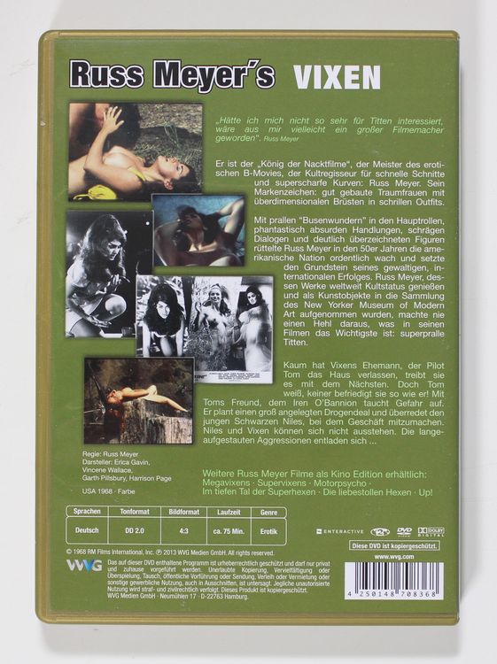 DVD RUSS MEYER VIXEN KULT FILM 1968 RAR!! Kaufen auf Ricardo