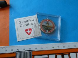 Farbmedaille  30 mm, Luzern  mit Zertifikat