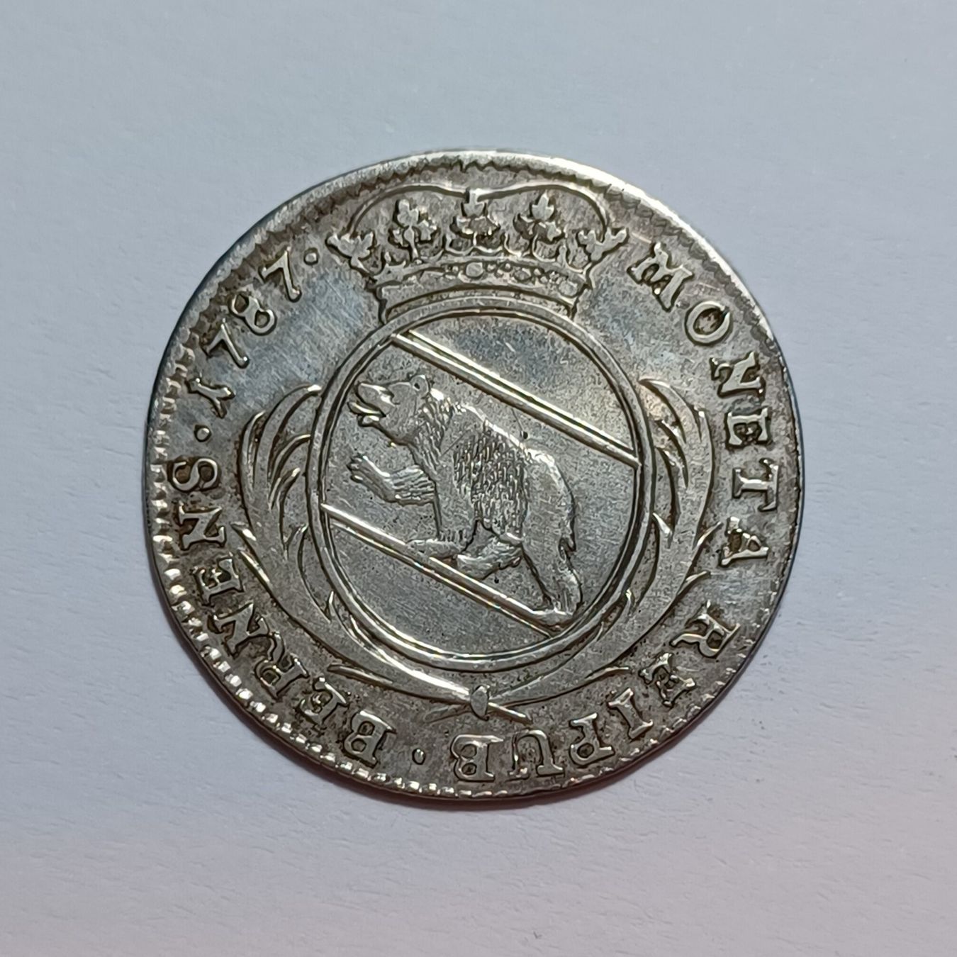 Tutti le monete: 20 Kreuzer 1787 Bern – Usato da Pfäffikon ZH venduto da Schweizer_Muenzen
