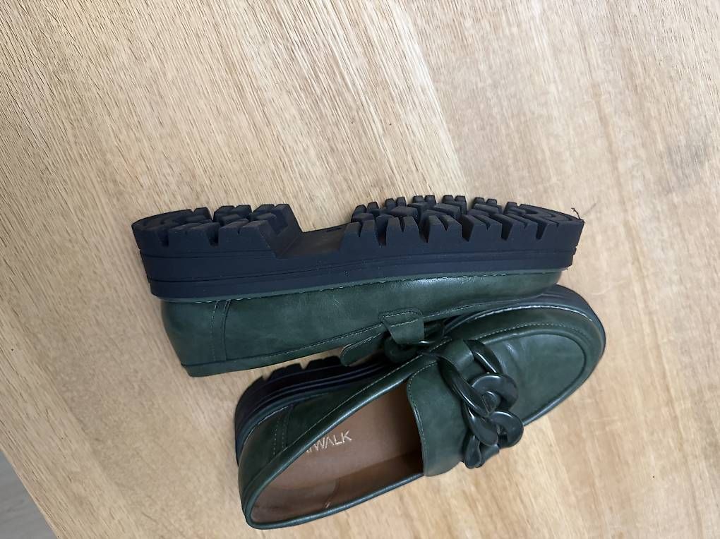 Scarpe da donna: Catwalk Chunky Loafer grün – Usato da Schaffhausen venduto da Goni17