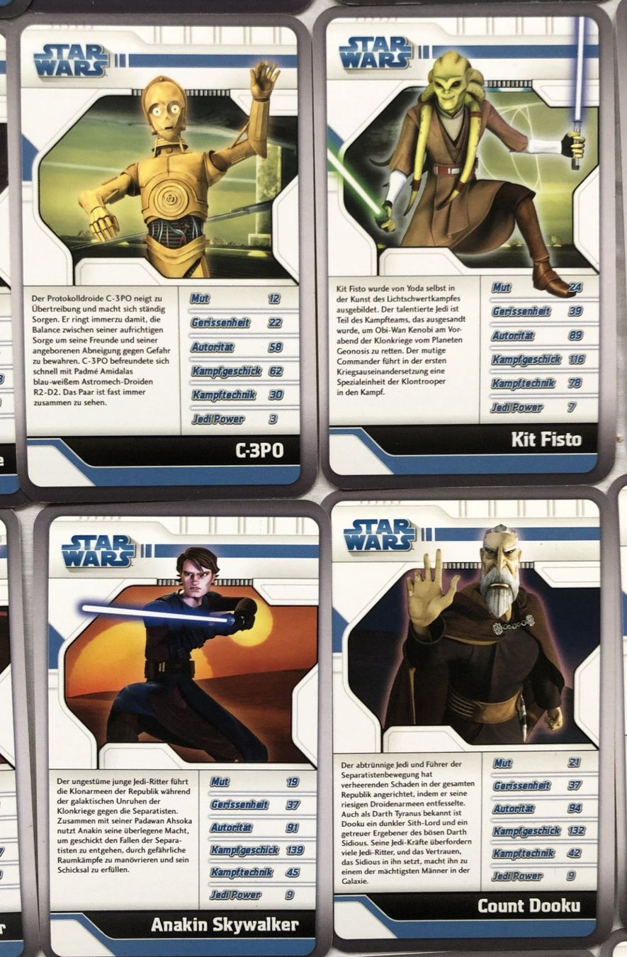Giochi: TOP TRUMPS - Quartett - STAR WARS - THE CLONE WARS – Usato da Schaffhausen venduto da durruti 2