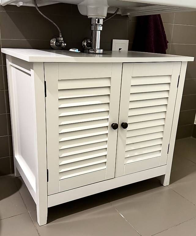 Mobili per bagno: Waschbecken Unterschrank weiss – Usato da Basel venduto da R__Mueller 2