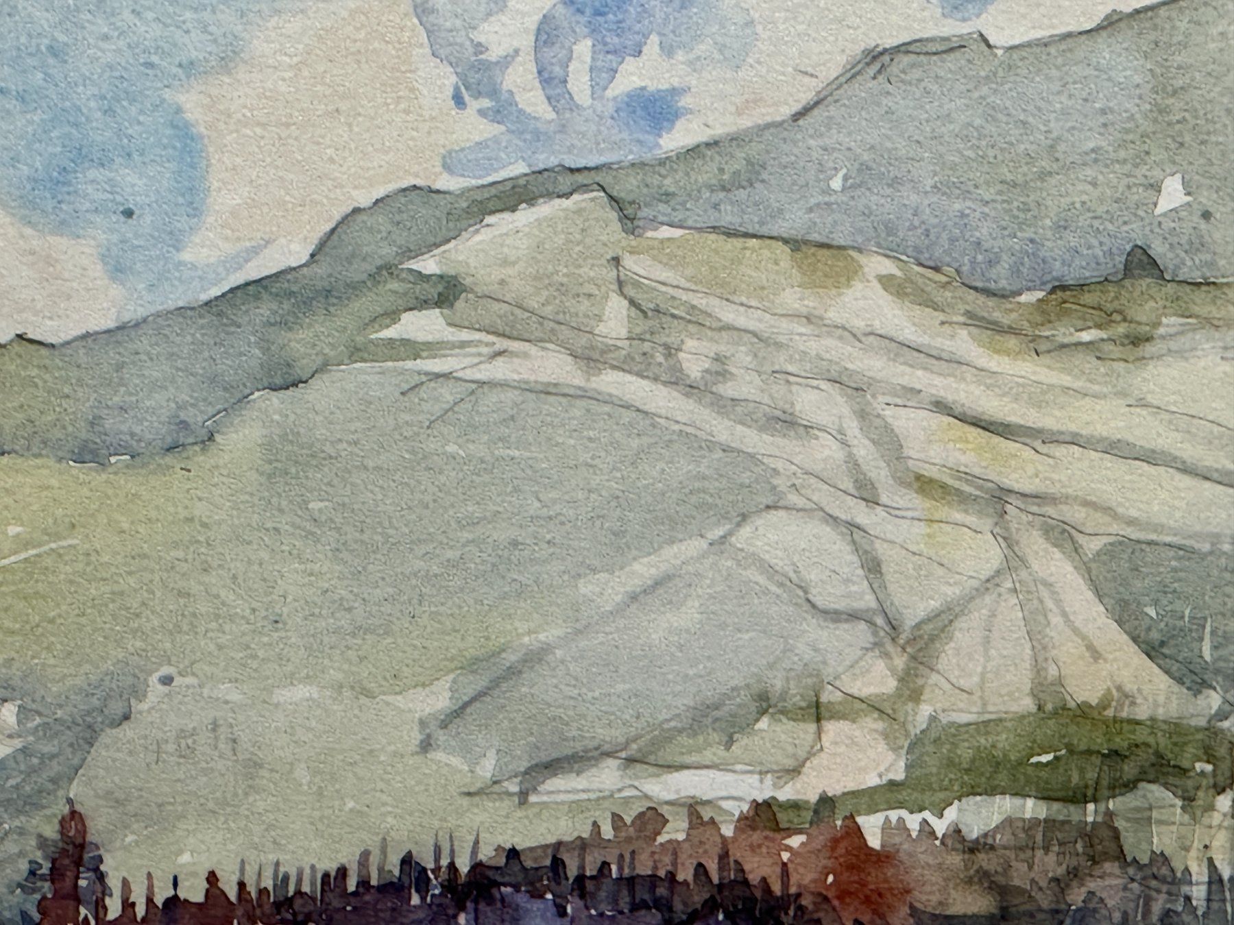 Gemälde: Aquarelle sur papier "Régate sur le Léman" Signée – Gebraucht aus Morges von vintix 7