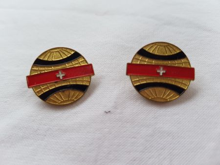 Vintage Anstecker Swissair aus den 1970er Jahren