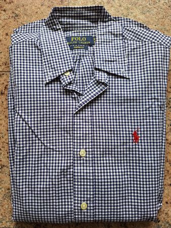 Polo Ralph Lauren Hemd, Grösse XS Blau-Weiss Kariert
