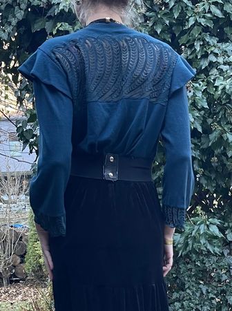 Polover di cachemire con pizzo-M/L-glamour