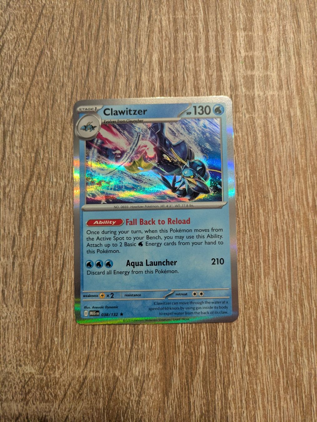 Pokémon Carte collezionabili: CLAWITZER, MEGA EVOLUTION, MEG38, 2025, RARE, ENG, NM / MT – Usato da Losone venduto da AlpineLayer