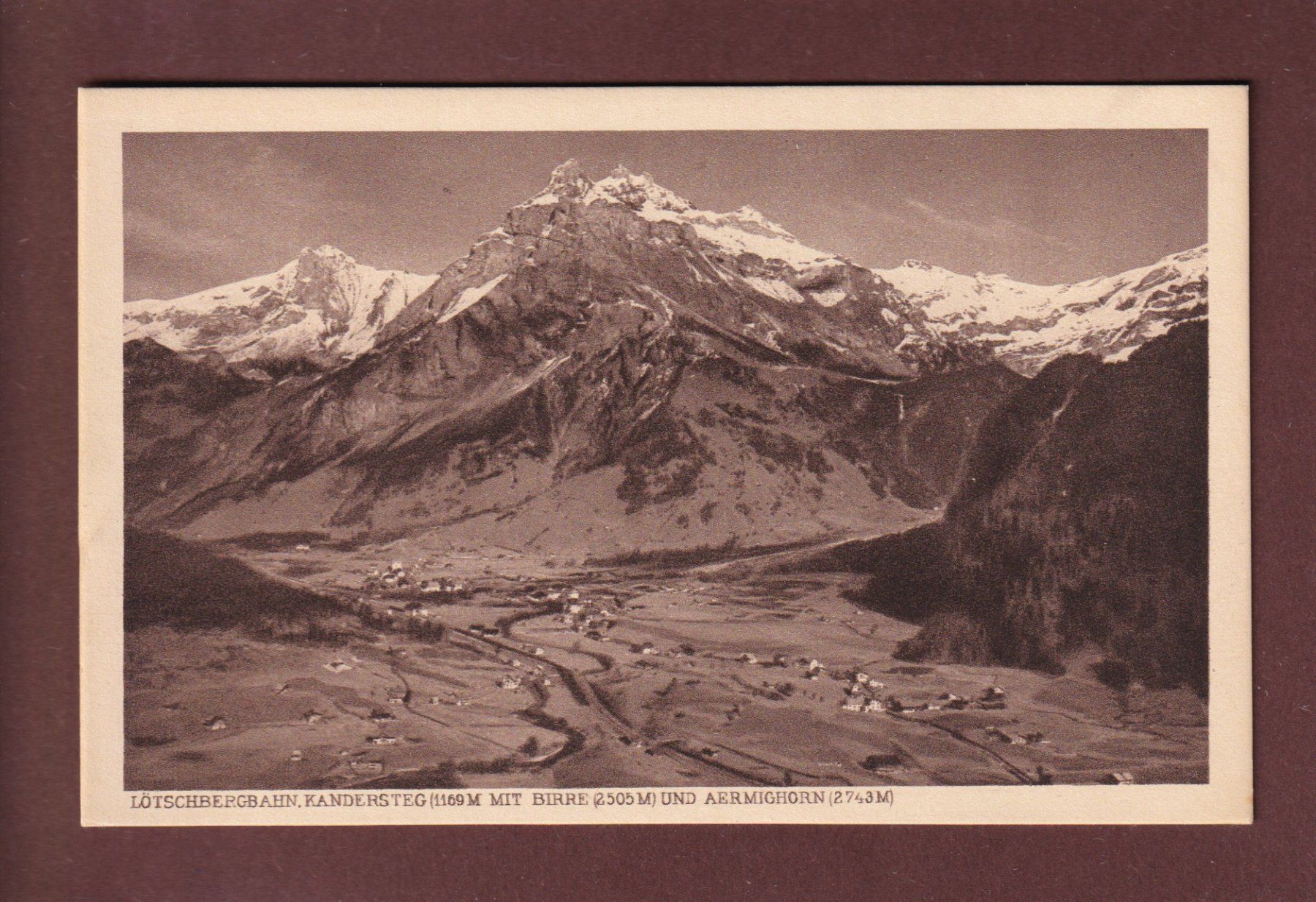 Cartoline postali: KANDERSTEG - Birre - Aermighorn – Usato da Pully venduto da nicecards