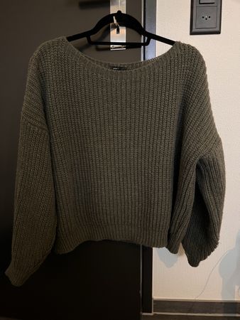 Republica Knit Sweater Olive Green Made in Italy