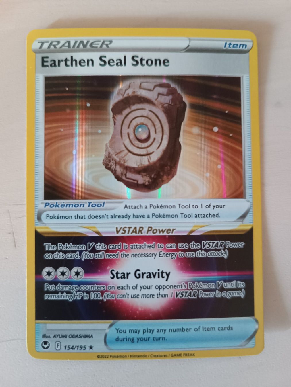Pokémon Sammelbilder & Trading cards: Pokémon: Earthen Seal Stone 154/195 - EN – Gebraucht aus Fislisbach von vogelparadies