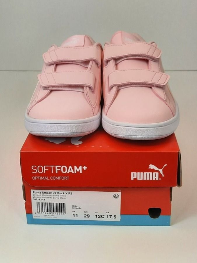 Puma Schuhe für Jungen: PUMA Kinder Sneaker rosa weiss Klett Gr. 29 – Neu und originalverpackt aus Seuzach von VT-Collections1 8