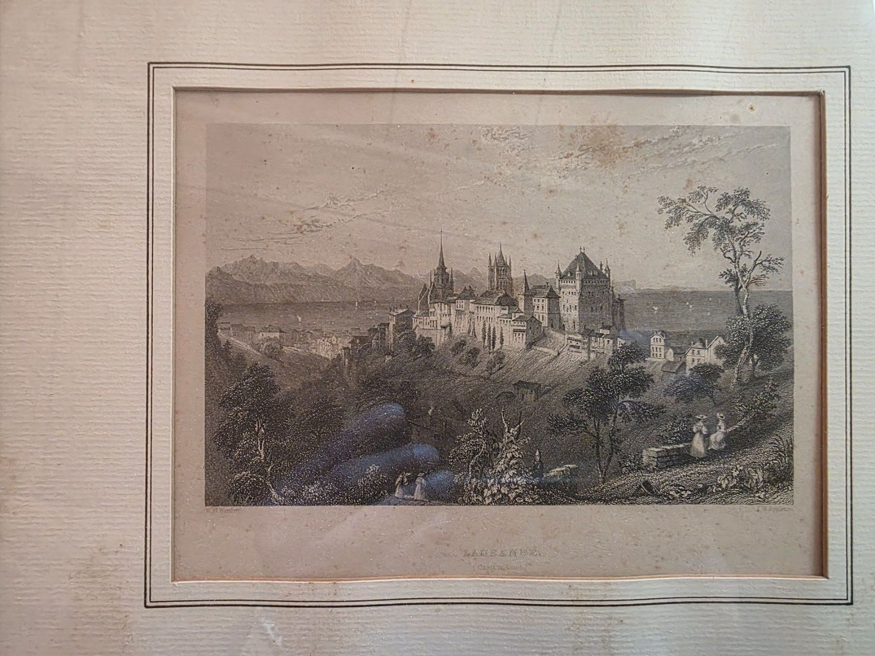Stiche: Bild Stich Bild - Lausanne übereck gold Bartlett Appleton – Gebraucht aus Walterswil BE von Lonitti