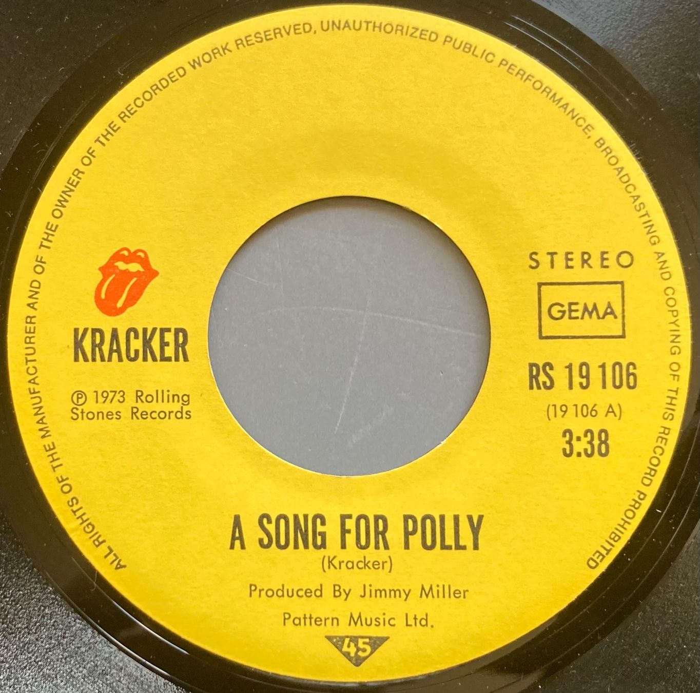Dischi in vinile: KRACKER - A SONG FOR POLLY – Usato da Poliez-Pittet venduto da Newtown-Records 2