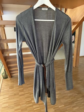 Brunello Cucinelli Cashmere Silk Cardigan Belted Kaschmir