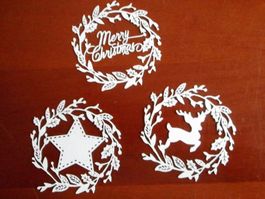 Papierdeko Merry Christmas