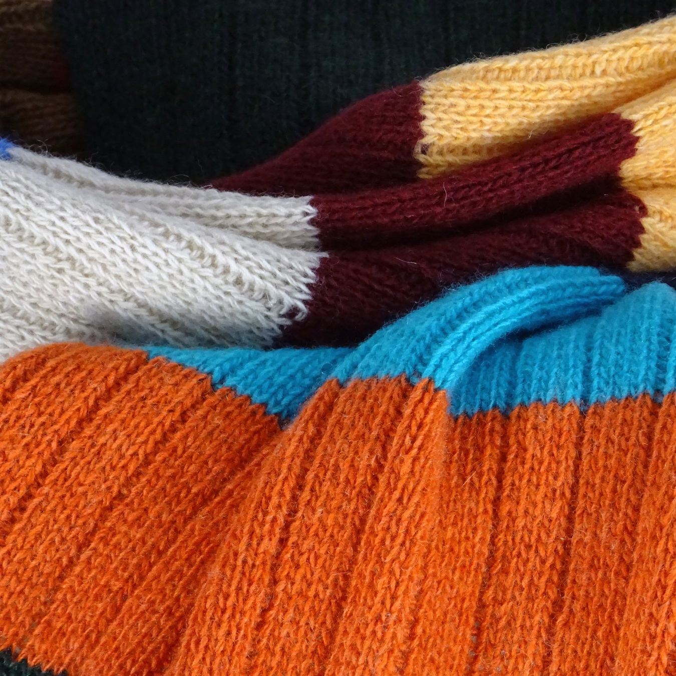 Foulards, Tücher & Schals: Strickschal Streifen multicolor | 30% Cashmere 70% Wolle – Neu (gemäss Beschreibung) aus Zürich von bobbob17 1