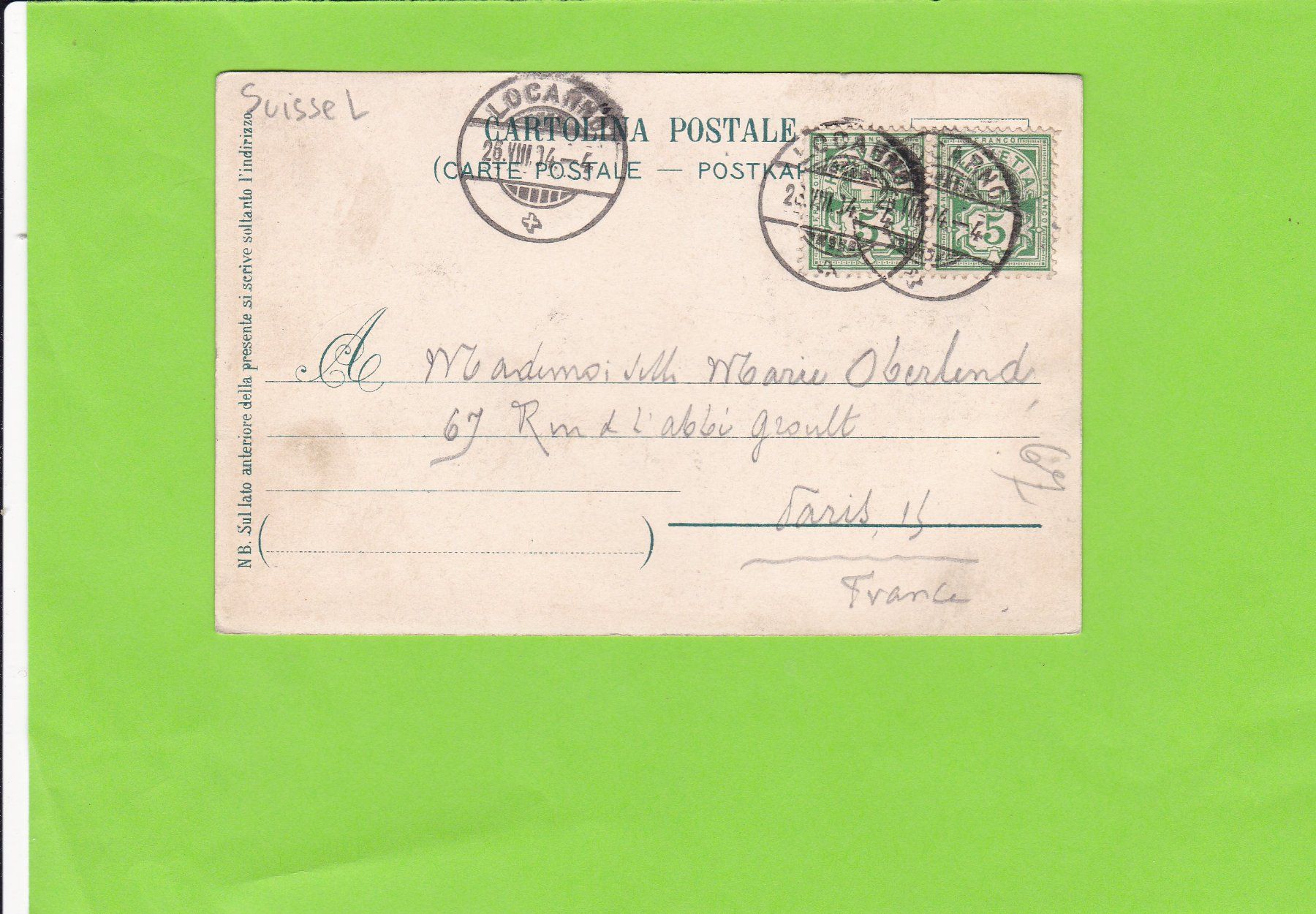 Cartoline postali: Locarno-Madonna del Sasso – Usato da St. Peterzell venduto da neckertal 1