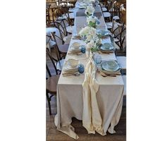 Tischläufer Musselin Ivory