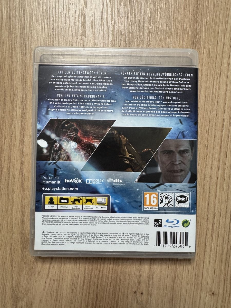 Sony Spiele: PS3 Spiel: Beyond Two Souls - Action Game! – Gebraucht aus Biberist von etesummer 1