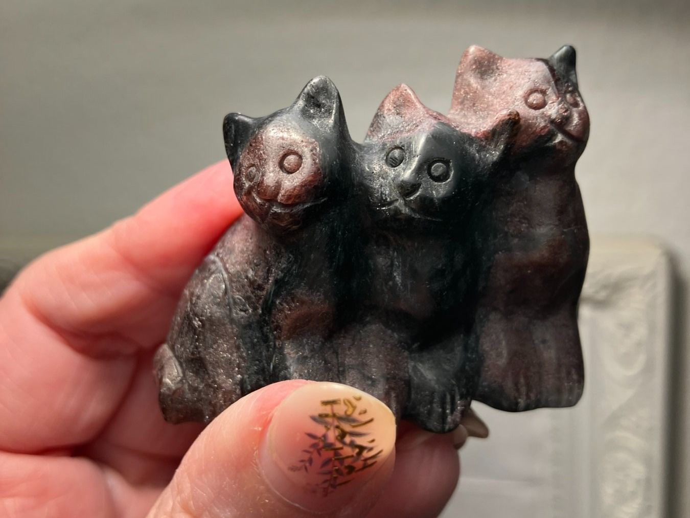 Figuren: RohGranat Katze Statue Edelstein Chat Grenat brut Chatons – Neu (gemäss Beschreibung) aus Prilly von ilyria73 1