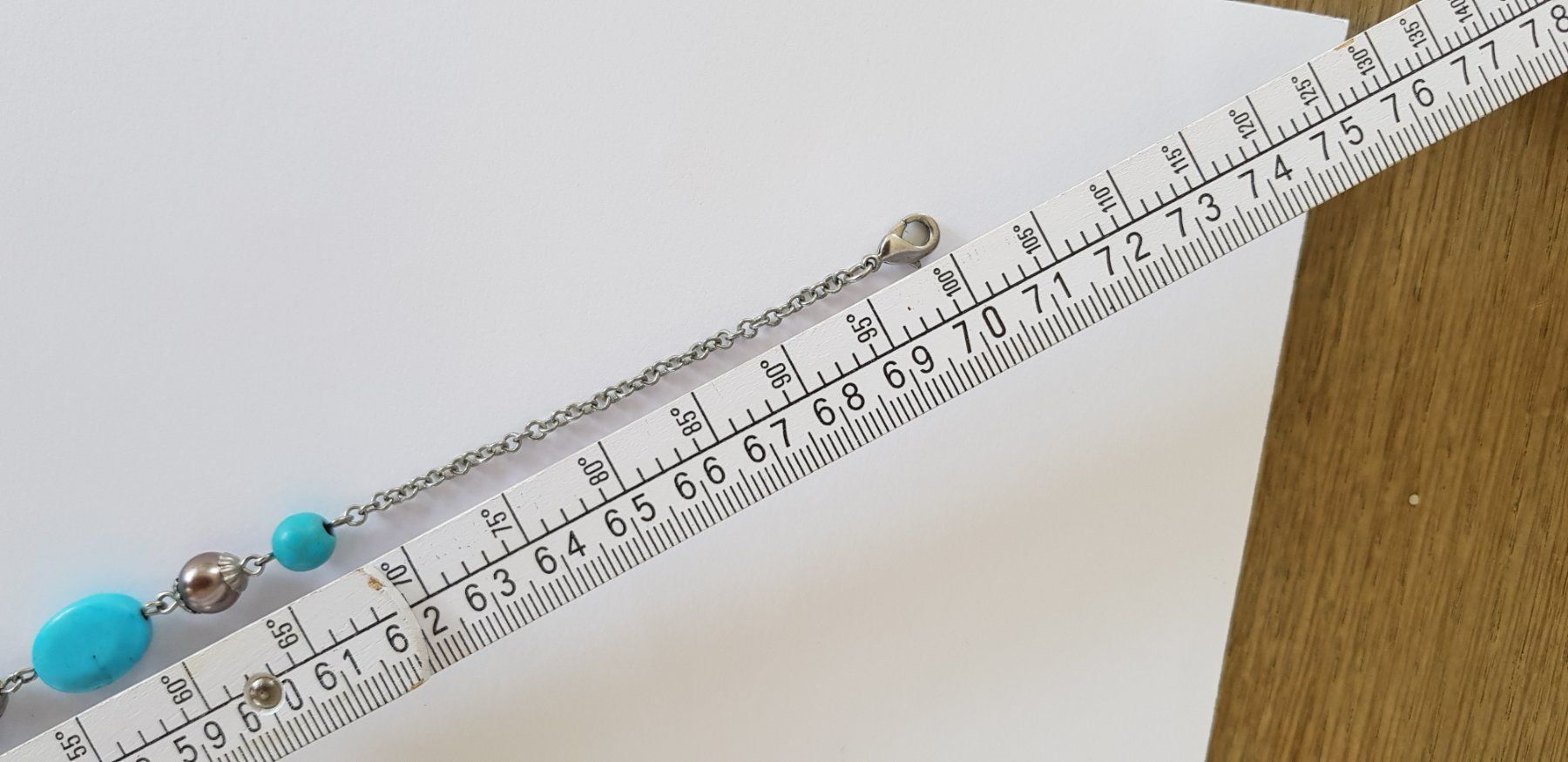 Catenine: Kette türkis/silber – Usato da WALTERSWIL SO venduto da thb_ybm8 1