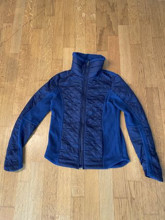 Fouganza Fleecejacke Stehkragen blau Grösse 12-13 Jahre