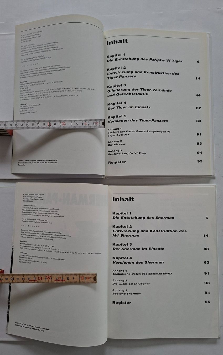 Libri: Sherman & Tiger Panzer Bücher – Usato da Opfikon venduto da Diversamente 2