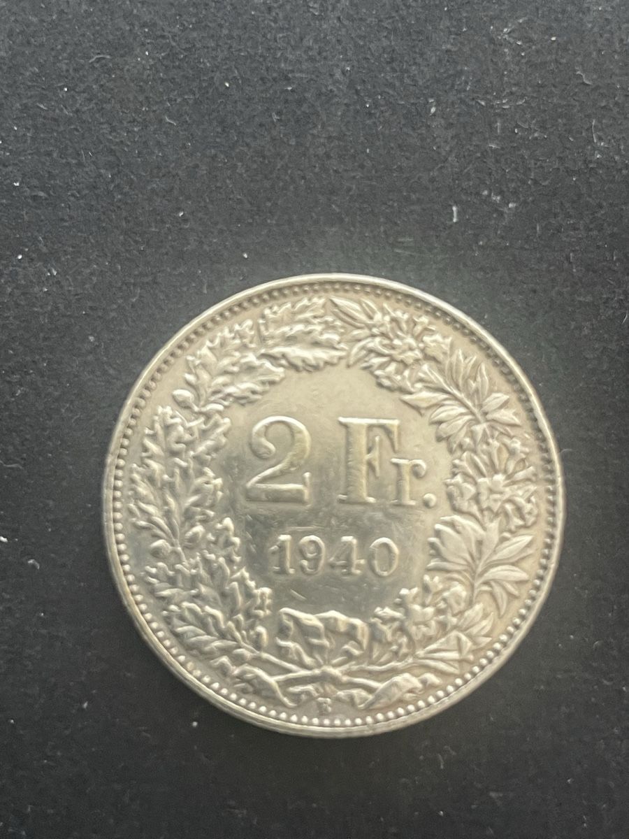 Tutti le monete: 2.- Silber CH Jahr 1940 – Usato da Meierskappel venduto da Hala03 1