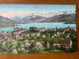 AK Thalwil, 1928 gelaufen nach Romanshorn