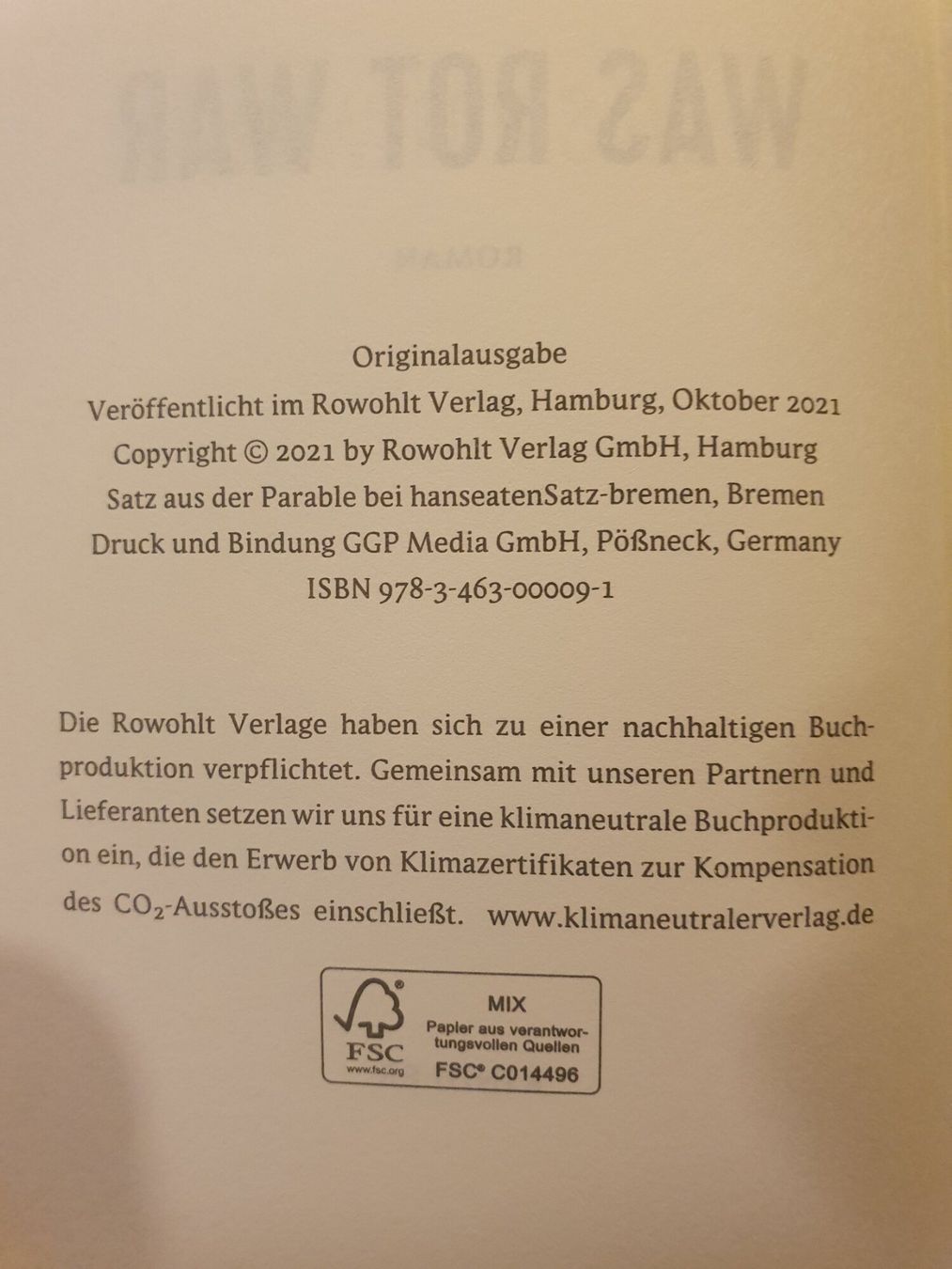 Bücher: Was rot war - Enrico Ippolito – Gebraucht aus Zürich von dialout 3
