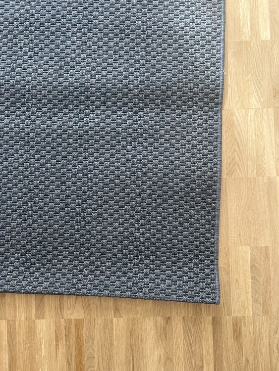 IKEA Morum Teppich Blau/Schwarz 160x230 Kaufen auf Ricardo
