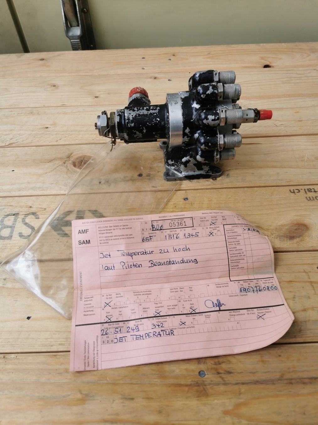Messen: Treibstoff Verteiler DH-112 Venom Triebwerk Ghost – Gebraucht aus Neuenkirch von bf-109