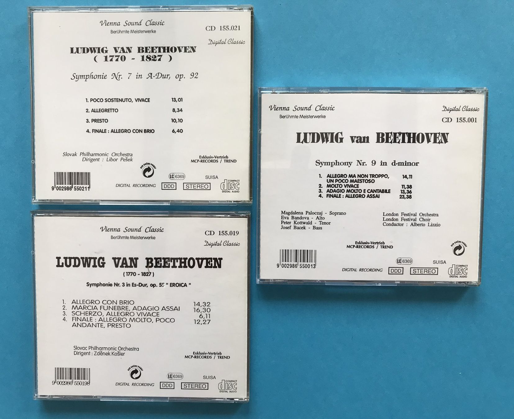 CD: 3 CD-BOX: BEETHOVEN SYMPHONIEN – Usato da Zürich venduto da Domus09 2