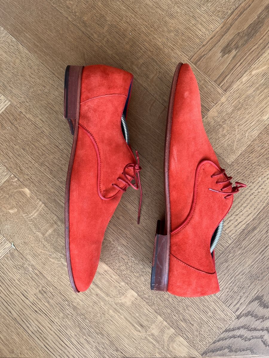 Scarpe da uomo: Lederschuhe Herren, rot – Usato da Zürich venduto da mineff 1