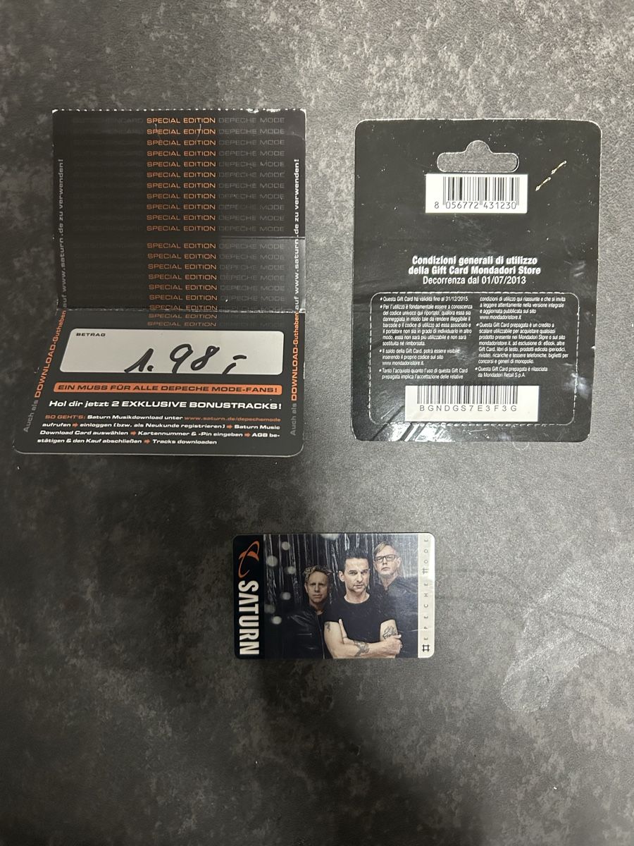 Tickets: Depeche Mode e Dave Gahan card – Gebraucht aus Paradiso von dep_qf5s 1