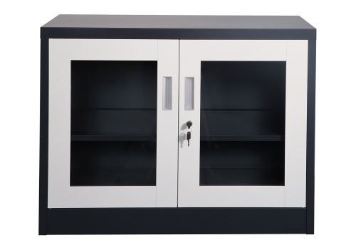 Schränke & Regale: Aktenschrank UFA dunkelgrau weiss – Neu und originalverpackt aus Herbertingen von jet-line-e-trade