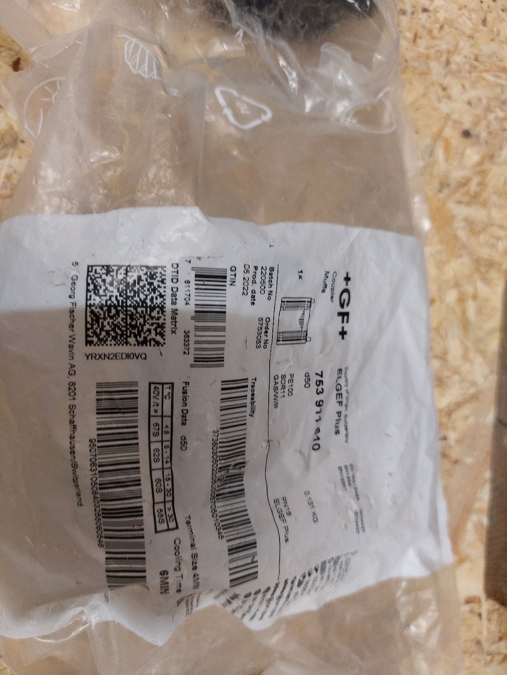 Rubinetteria: HDPE-Druckschweissmuffe ELGEF 40 /50 mm – Nuovo e nell'imballaggio originale da Tuggen venduto da Sani-liquidation 2