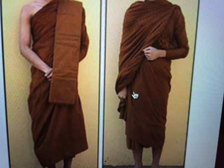 Keasa Thaïlandais robe de moine de couleur ocre NEUF