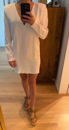 Weisses Kleid Massimo Dutti XS