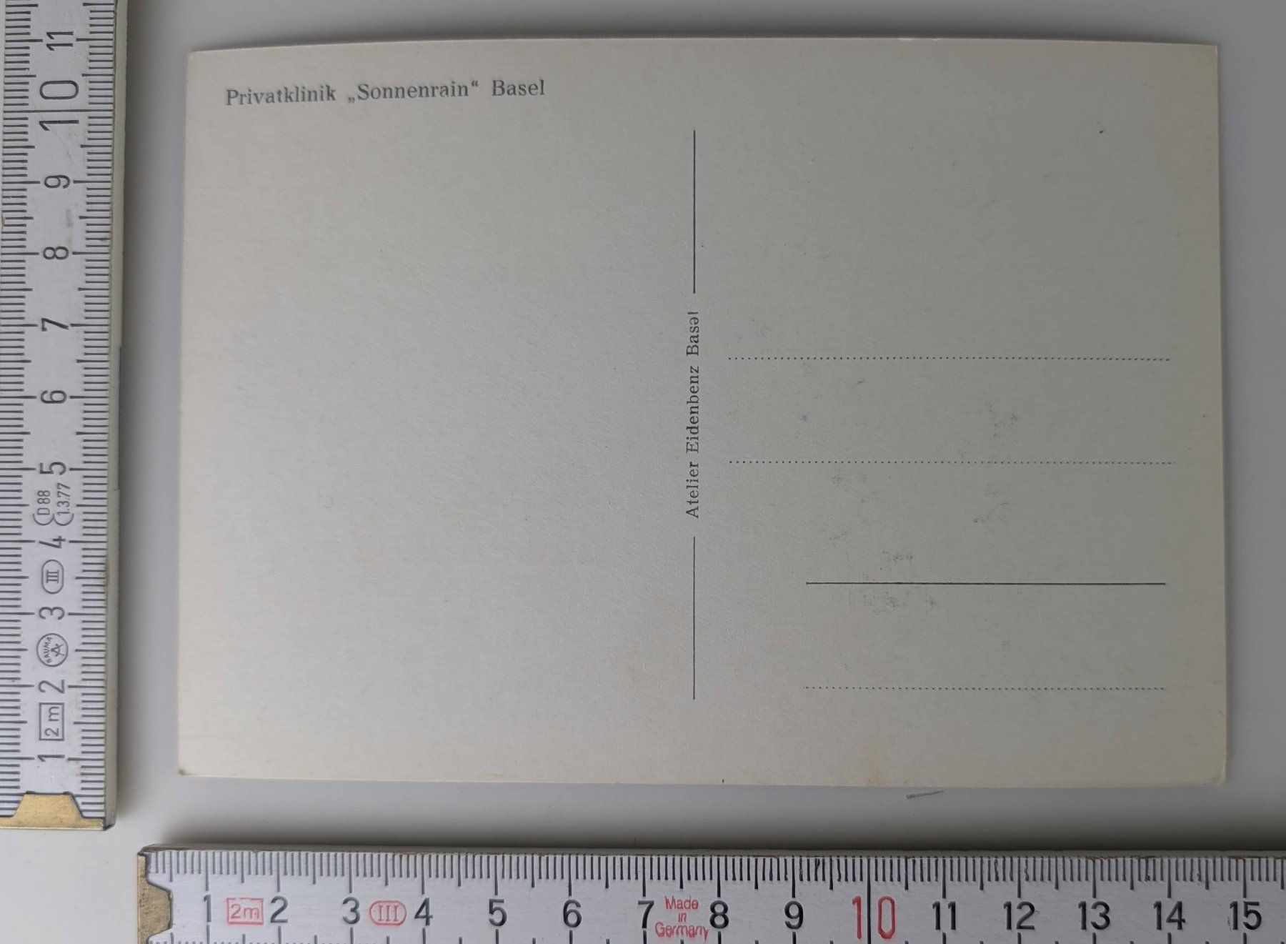Cartoline postali: Alte Ansichtskarte Privatklinik Sonnenrain Basel – Nuovo (secondo la descrizione) da Zürich venduto da axolottchen 1