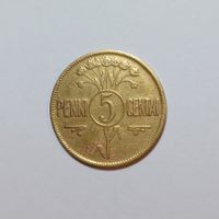 5 Centai 1925 Litauen