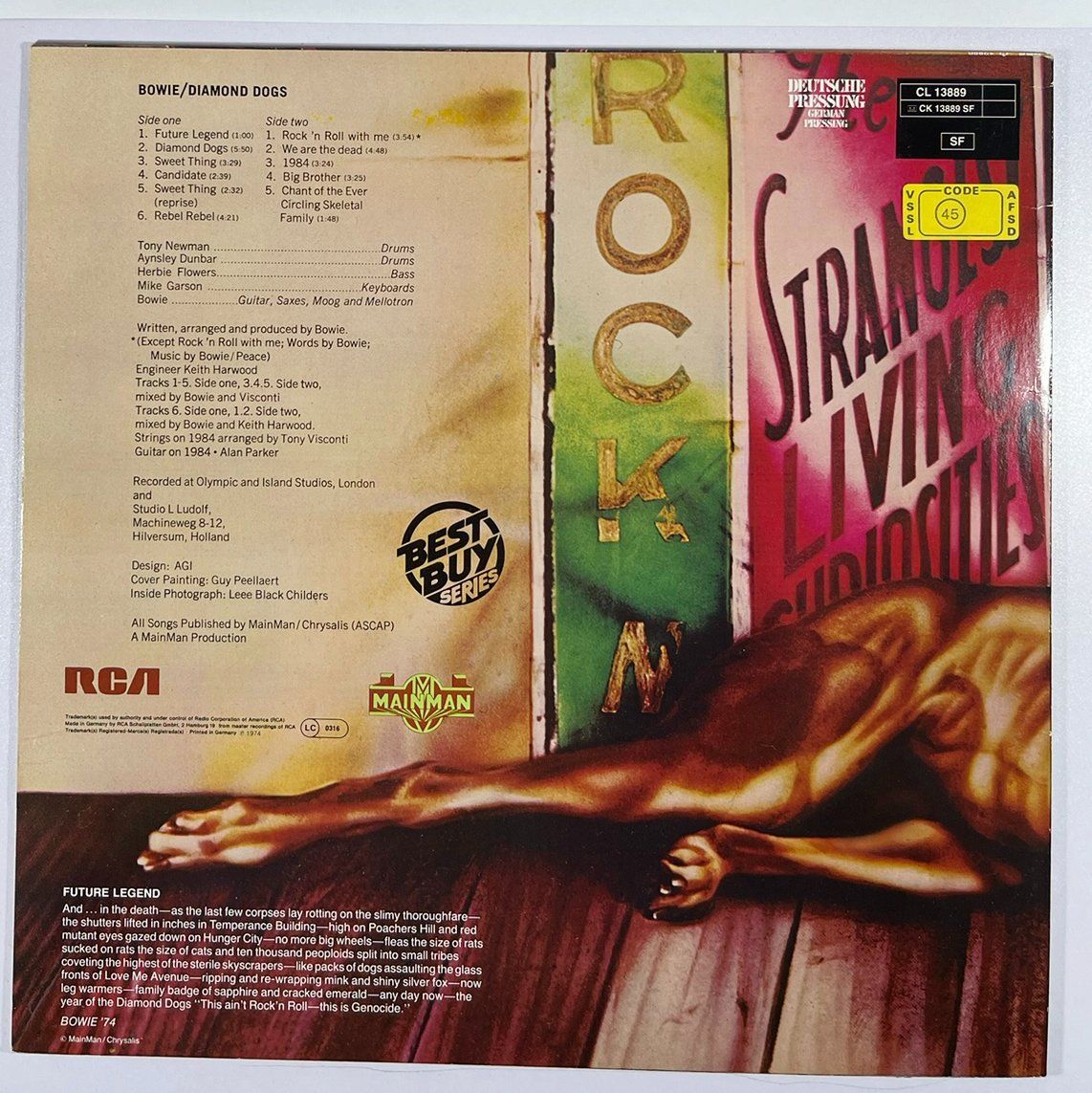 Vinyles: LP: DAVID BOWIE - Diamond Dogs – D'occasion à Frenkendorf par Yard-Sale-2000 1