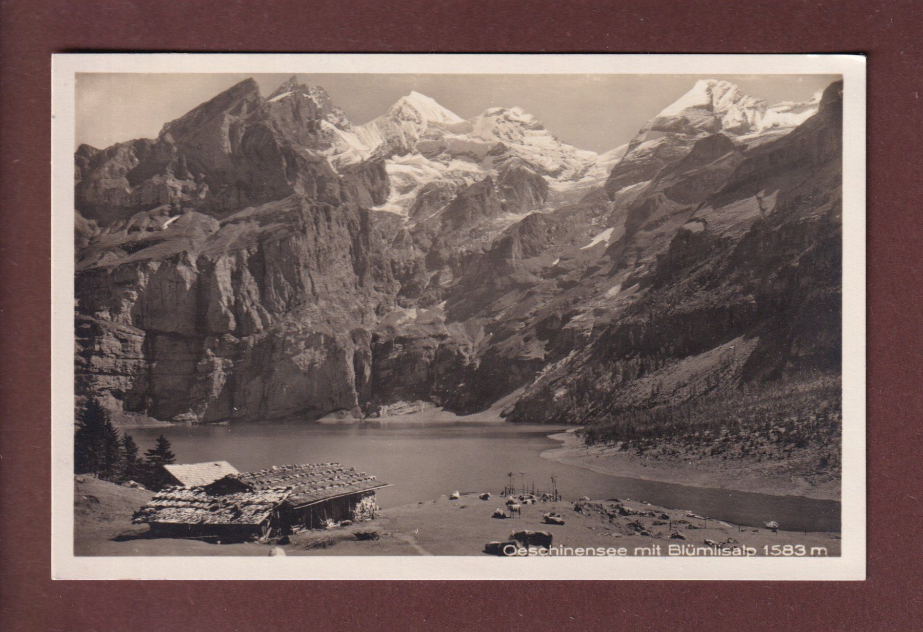 Cartoline postali: OESCHINENSEE - Blümlisalp – Usato da Pully venduto da nicecards