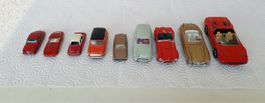 Lot de 8 voitures model réduit diverses 