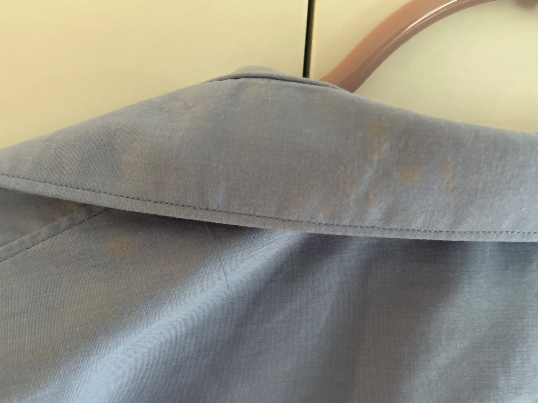 Camicie: Langarm Hemd blau SELECTED/HOMME  Grösse 42 – Difettoso da Brunnen venduto da Nala2929 4