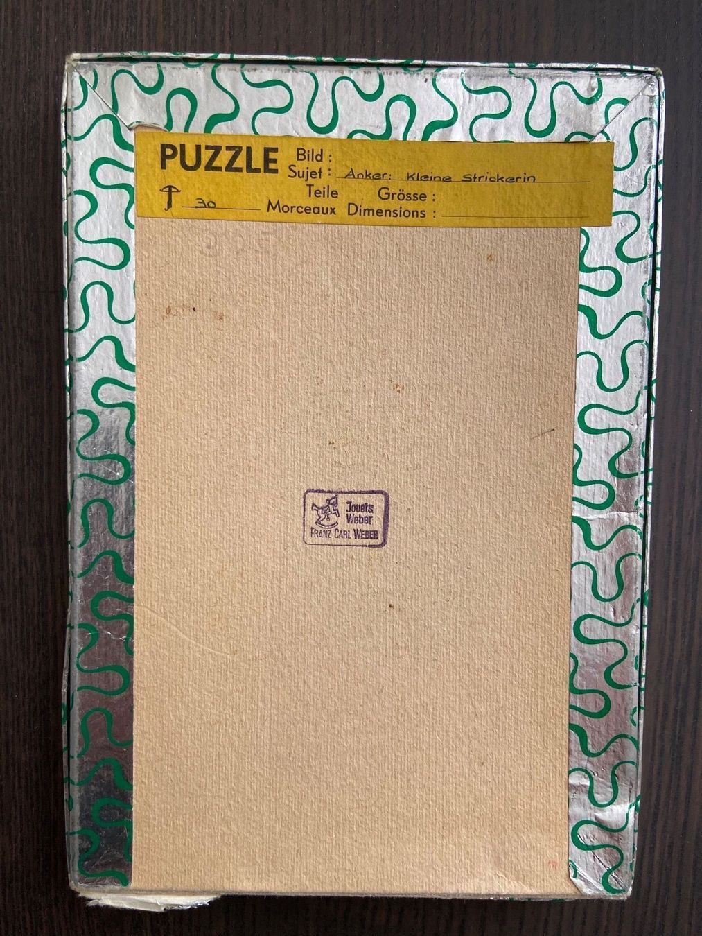 Penelope Puzzle: Penelope Holzpuzzle / Anker – Usato da Muttenz venduto da bargain_hunter 2