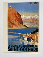 Plakat für Gotthard-Bahn SBB 1935 (Repro.)