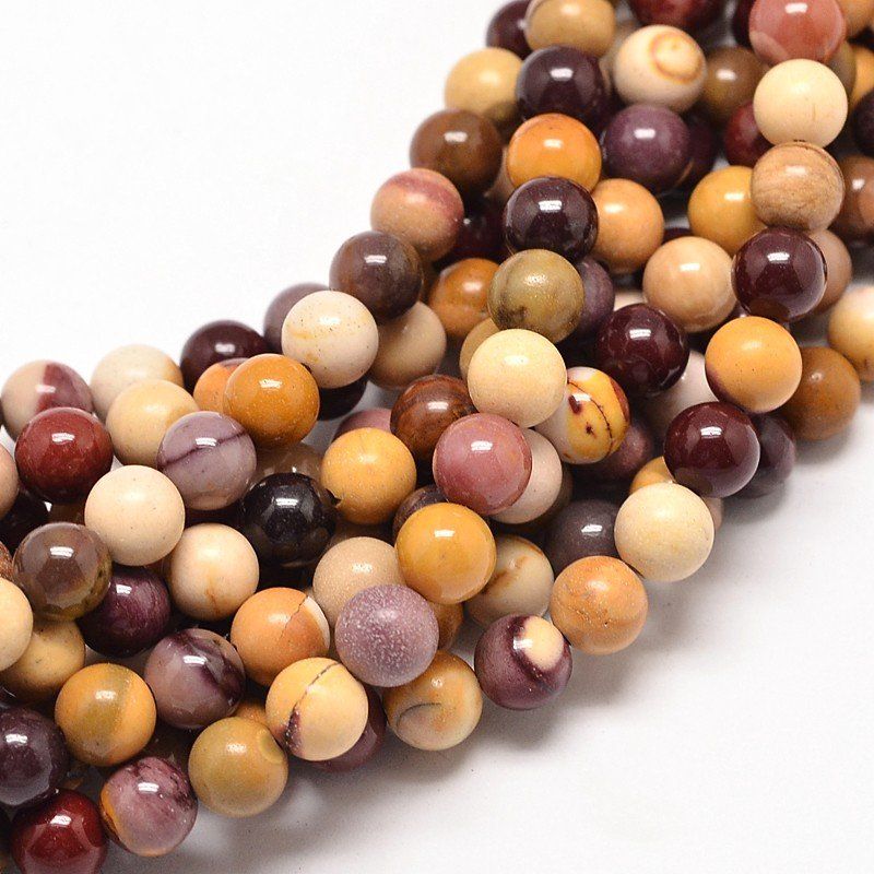 Pietre preziose: Mookaite 6mm 1 Strang – Nuovo (secondo la descrizione) da Alpnachstad venduto da perlengaby 5
