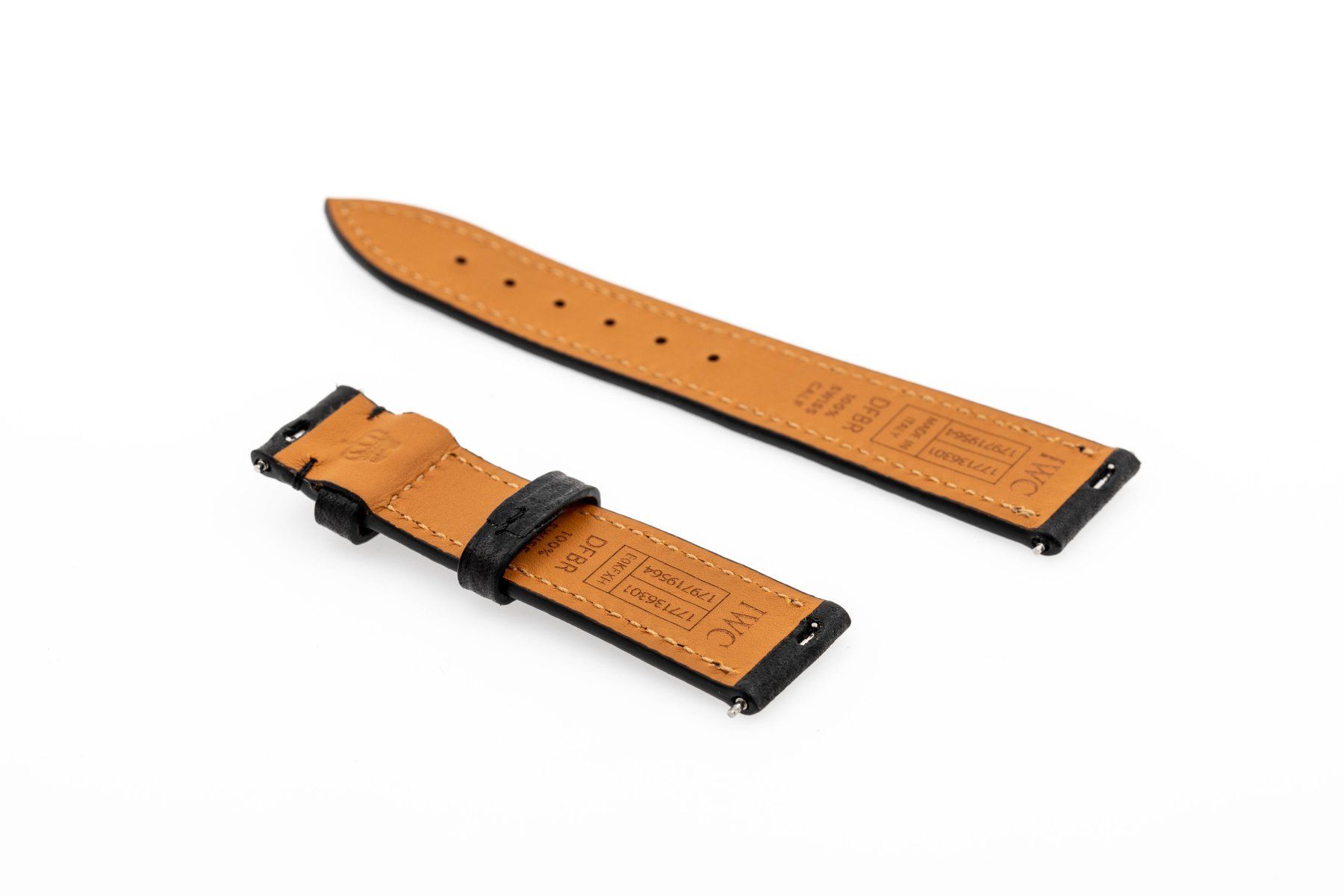 IWC Bracelets: IWC black leather strap 18mm NEW – Neuf (Voir description) à Epalinges par bracelet123 1